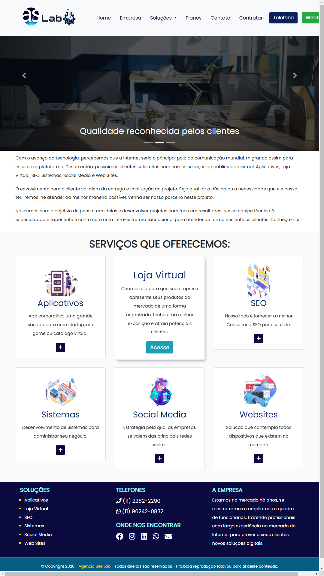 Agência Site em 2020
